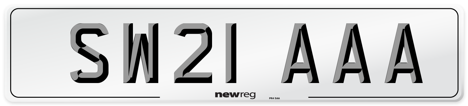SW21 AAA Number Plate from New Reg